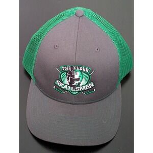The Elder Skatesmen Hockey Hat Trucker Snapback Green Gray Richardson OSFM